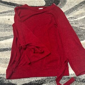 Women’s red sweater